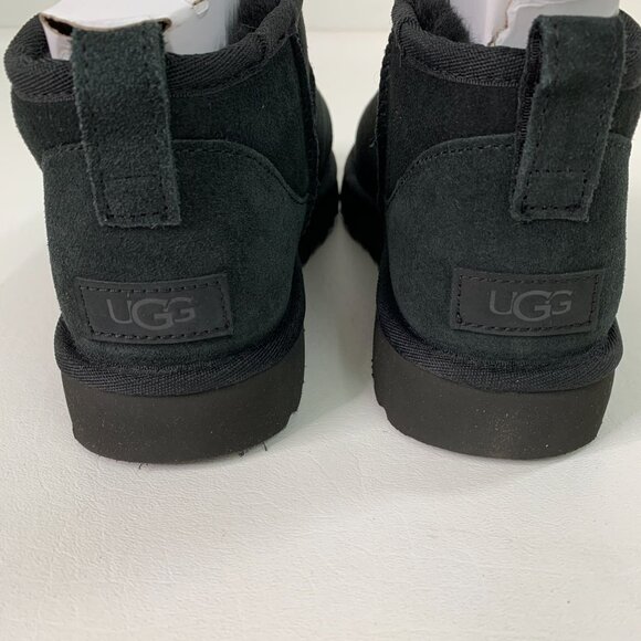 UGG Women's Shoe 8 Classic Ultra Mini Boot 1116109 Black Size 8 - Picture 8 of 12
